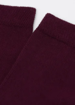 Calze Corte con Bordo Lavorato