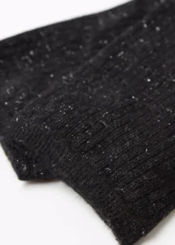 Calze Corte con Cashmere e Glitter
