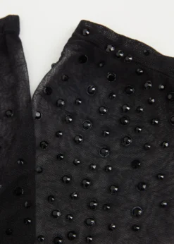 Calze Corte Velate con Strass