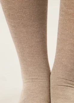Calze Lunghe con Cashmere e Glitter