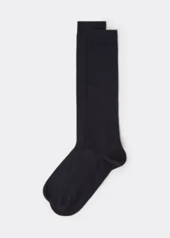 Calze Lunghe in Cotone Elasticizzato Uomo