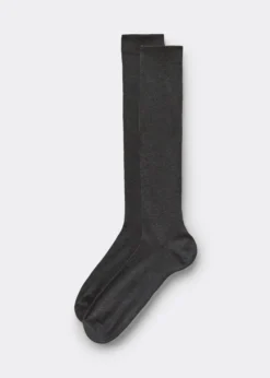 Calze Lunghe in Cotone Elasticizzato Uomo