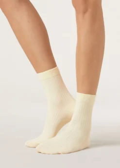 Calzini a Costine con Cashmere