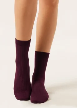 Calzini a Costine con Cashmere