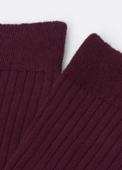 Calzini a Costine con Cashmere