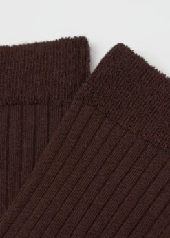 Calzini a Costine con Cashmere