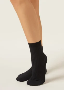 Calzini a Costine con Cashmere