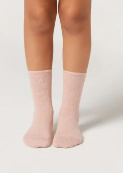 Calzini con Cashmere e Glitter Bambina