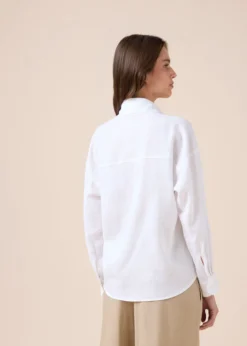 Camicia Corta Lino e Viscosa