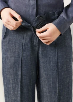 Jeans Palazzo con Lino
