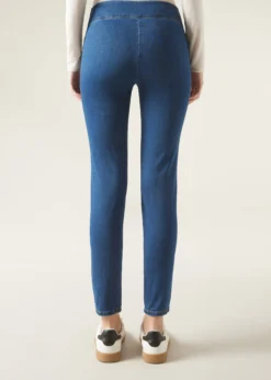 Leggings in Jeans Skinny a Vita Alta