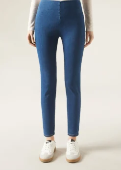 Leggings in Jeans Skinny a Vita Alta