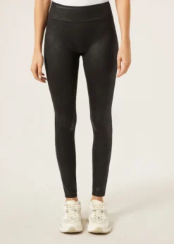 Leggings Scrunch Effetto Pelle