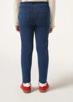 Leggings Termici Bambina in Denim