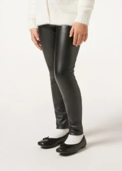 Leggings Termico Bambina Effetto Pelle