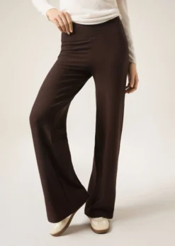 Pantaloni a Palazzo con Cashmere
