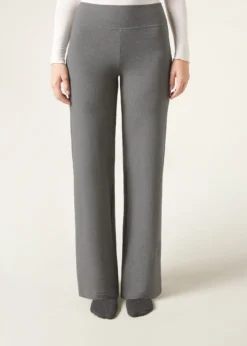 Pantaloni a Palazzo con Cashmere