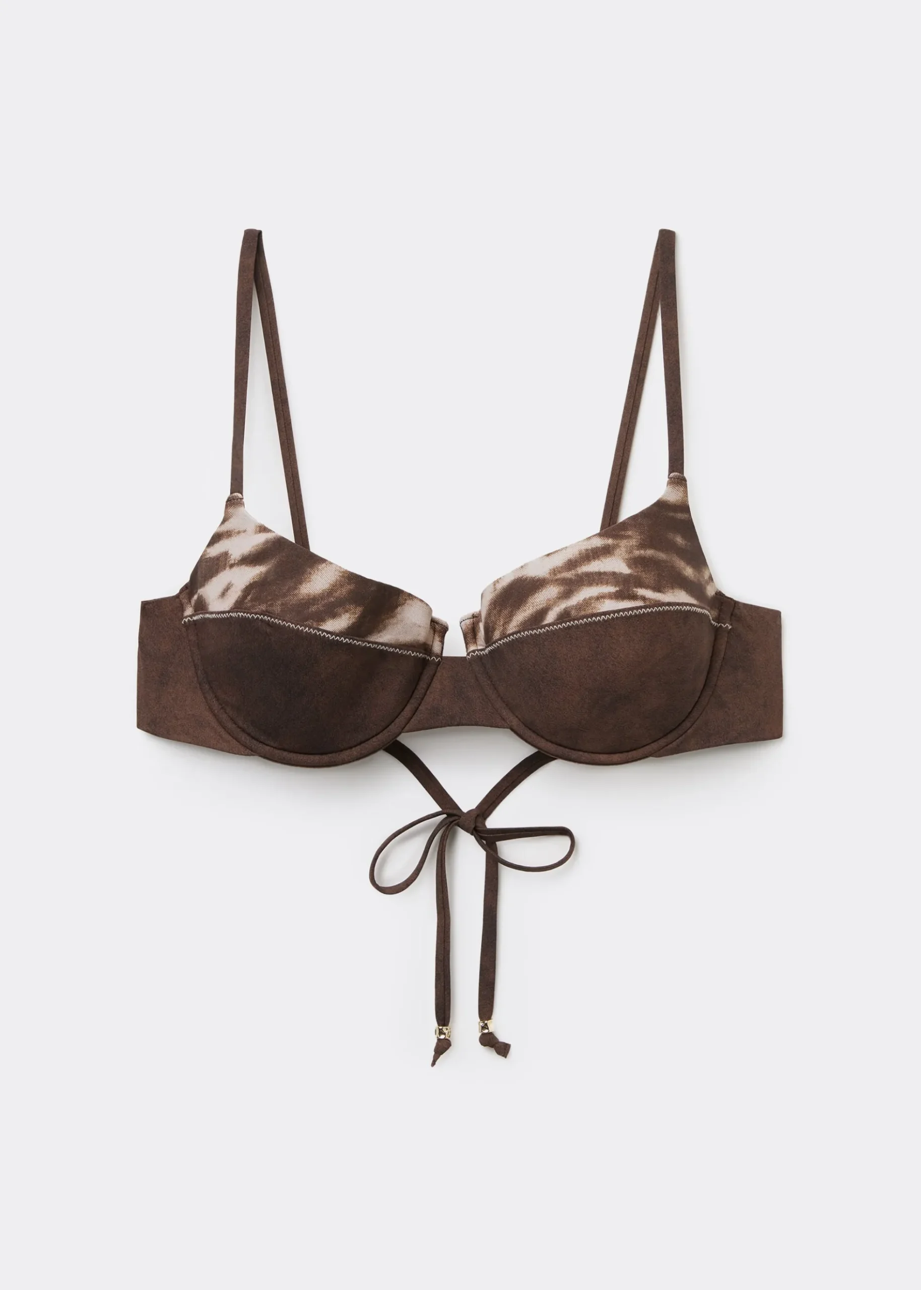 Push Up Costume Brown Suede