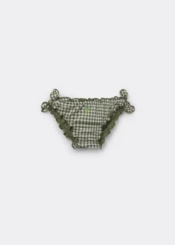 Slip Mare Bambina Green Vichy