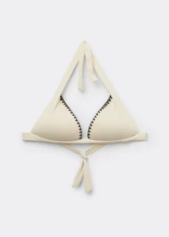 Triangolo Imbottito Costume Bicolor Embroidery