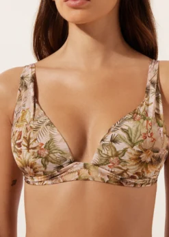 Triangolo Imbottito Costume Tropical Foliage